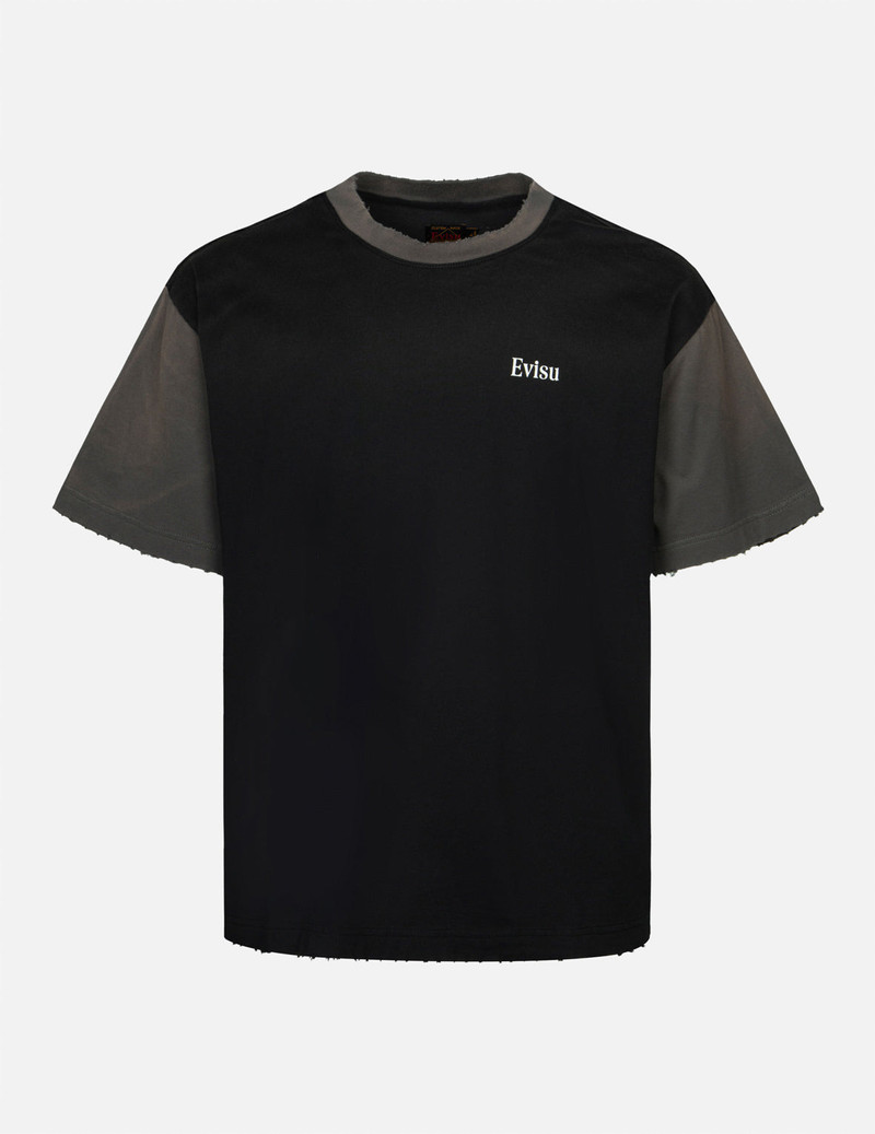 EVISU SEAGULL AND LOGO PRINT BOXY T-SHIRT outlook