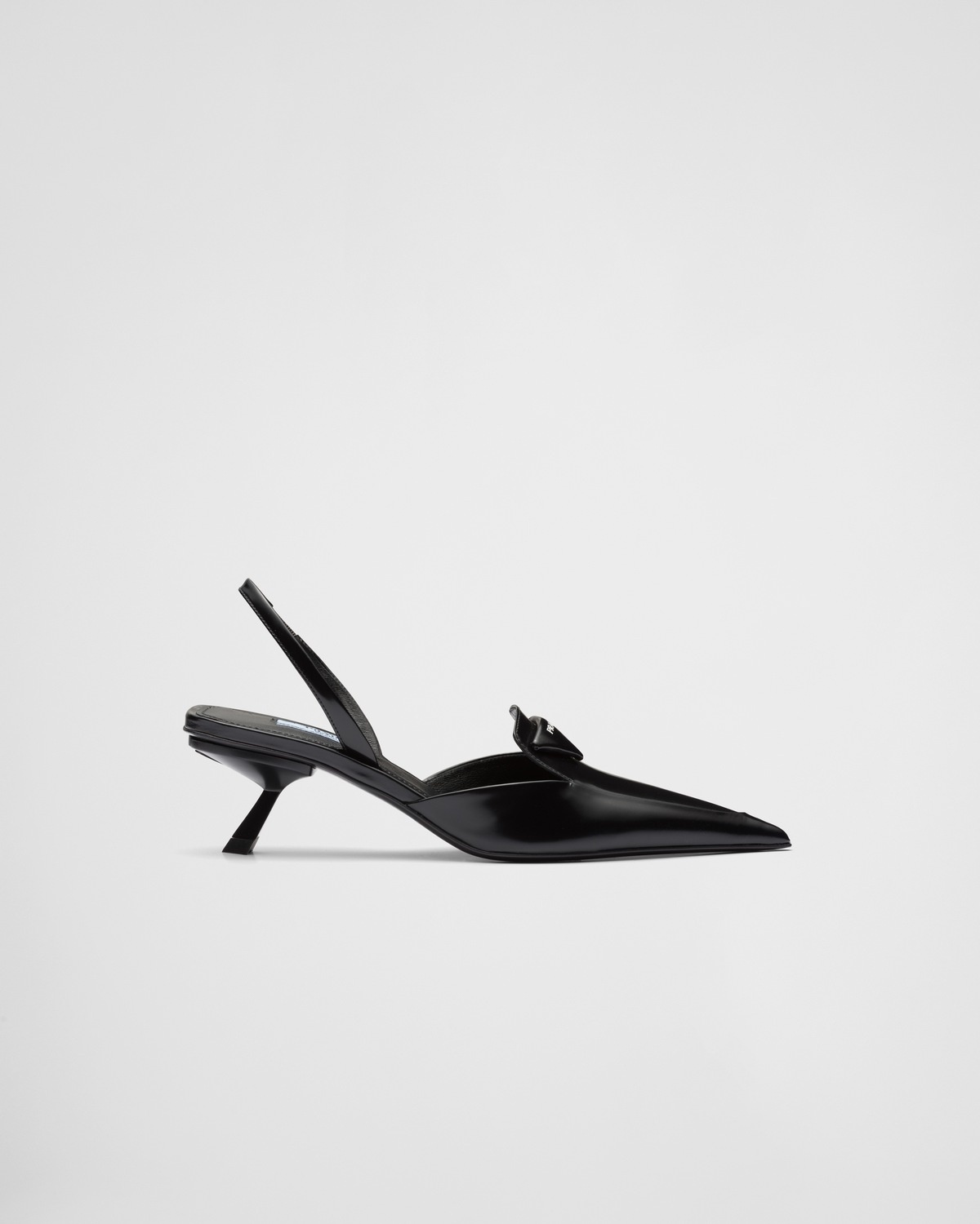 Brushed leather slingback pumps - 1