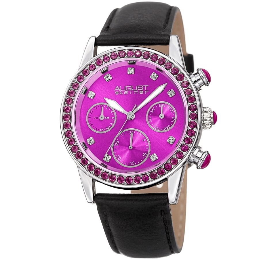 Other Designers August Steiner Quartz Crystal Purple Dial  display picture 1
