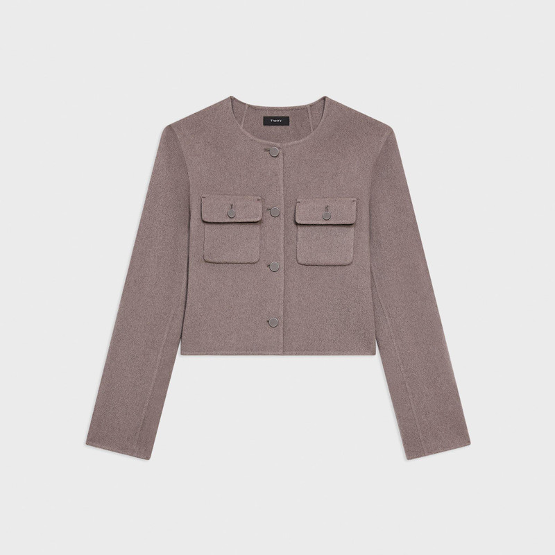 Double-Face Wool-Cashmere의 카디건 재킷 - 1