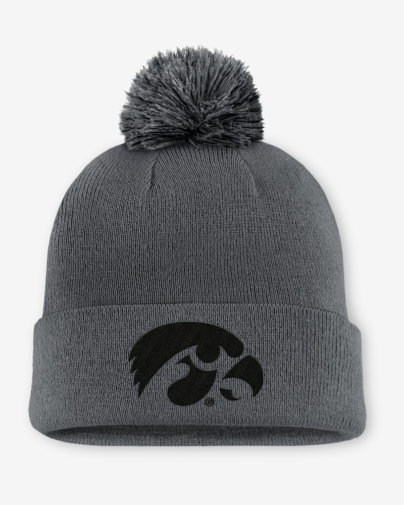 Iowa Primetime Campus Toned Men's Nike College Cuffed Pom Beanie 1