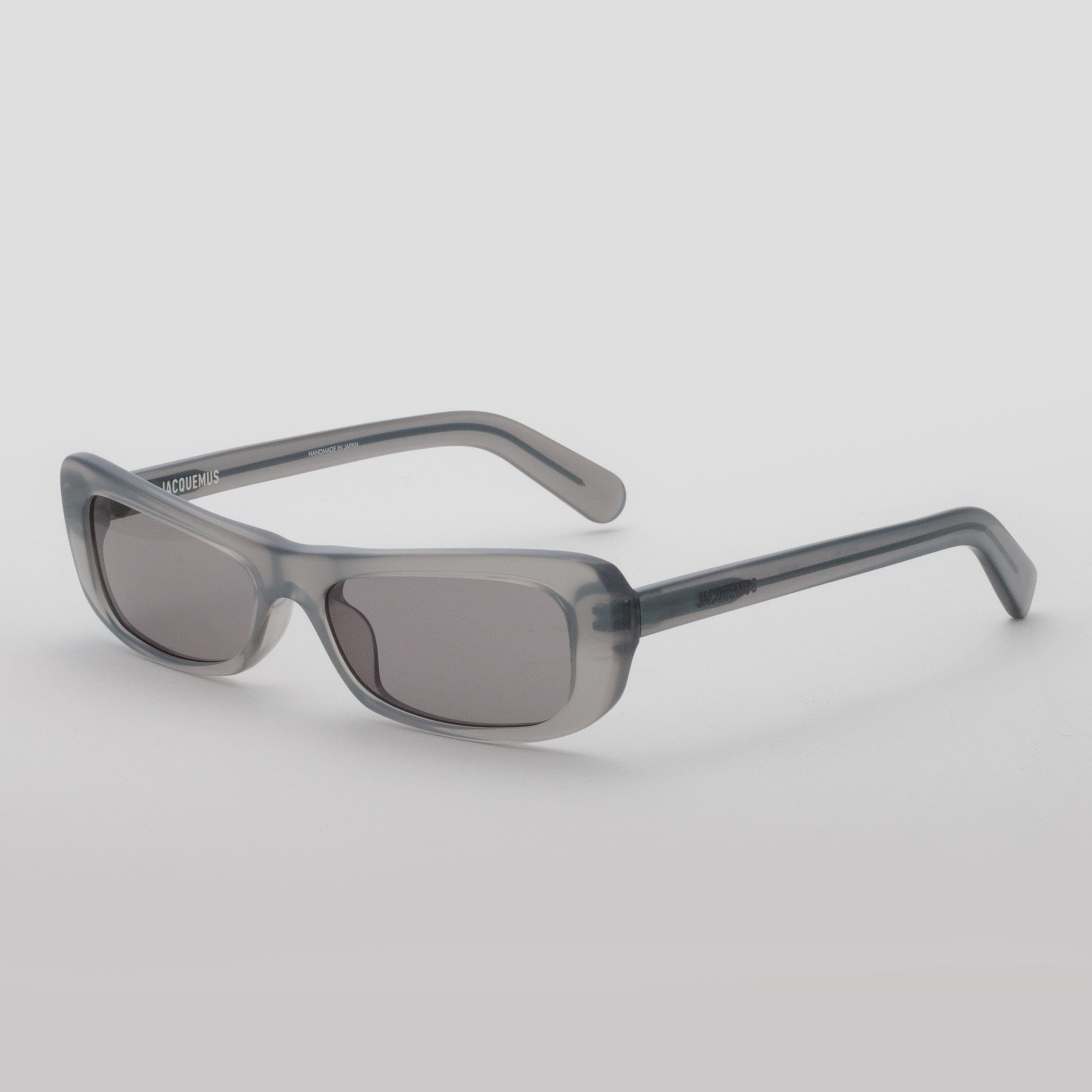 Capri Rectangular Sunglasses in Metallic Grey - 2