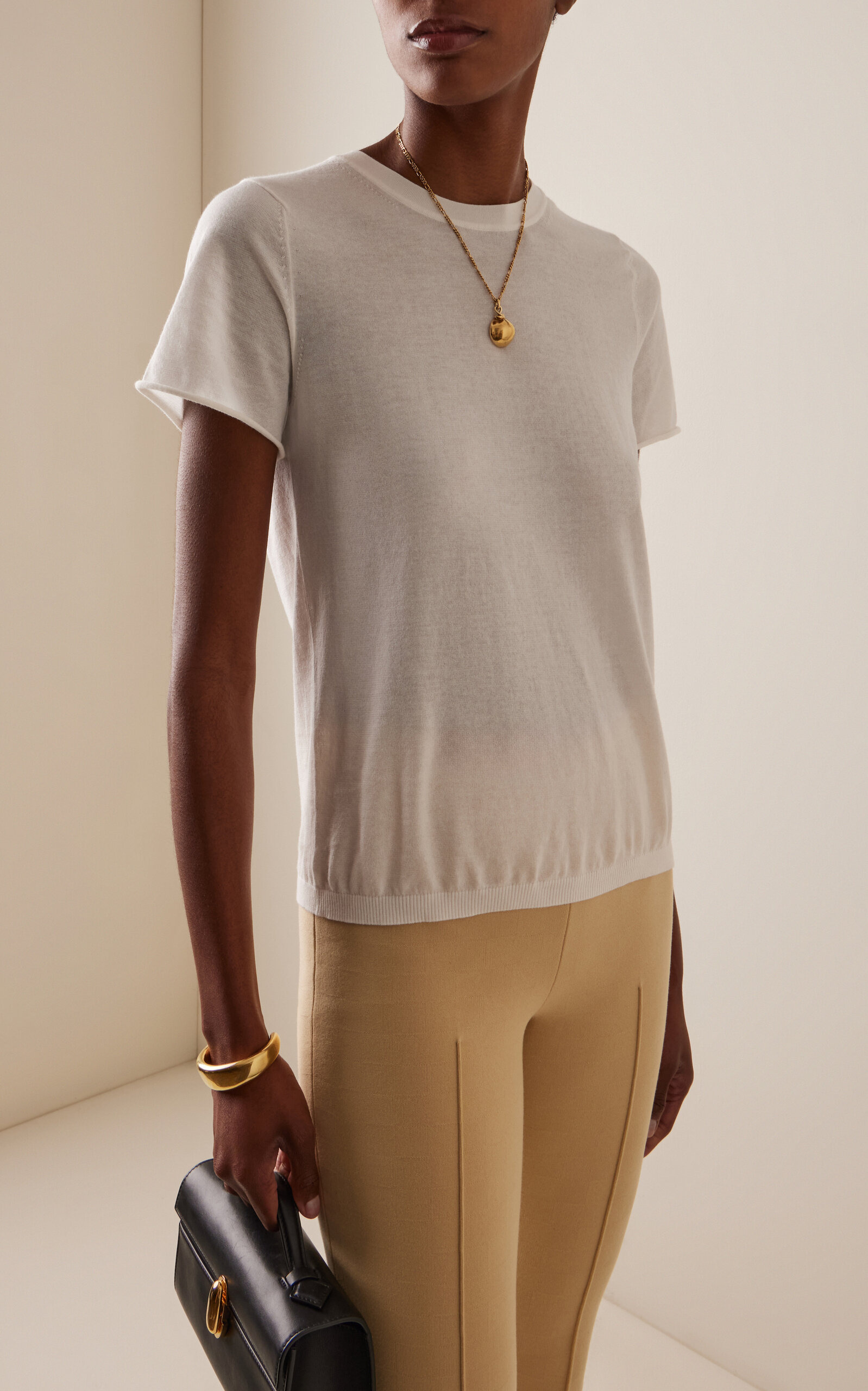 Owen Cotton Tee ivory - 3