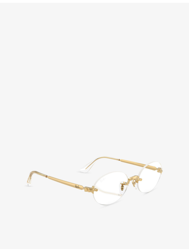 Ray-Ban x A$AP Rocky RB3929V Arista Oval-Frame Metal Eyeglasses 5