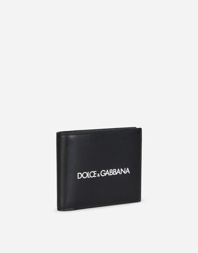 Dolce & Gabbana Calfskin bifold wallet with logo print outlook