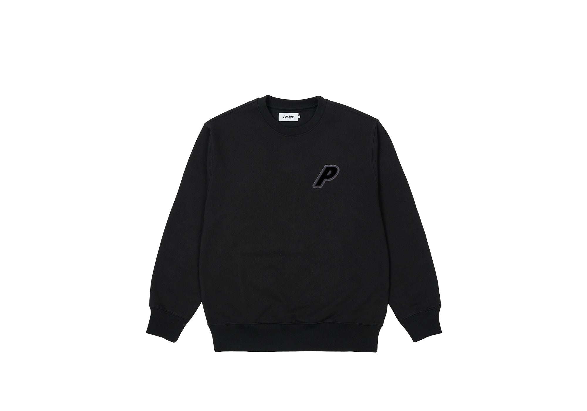 P-3 APPLIQUE CREW BLACK - 2
