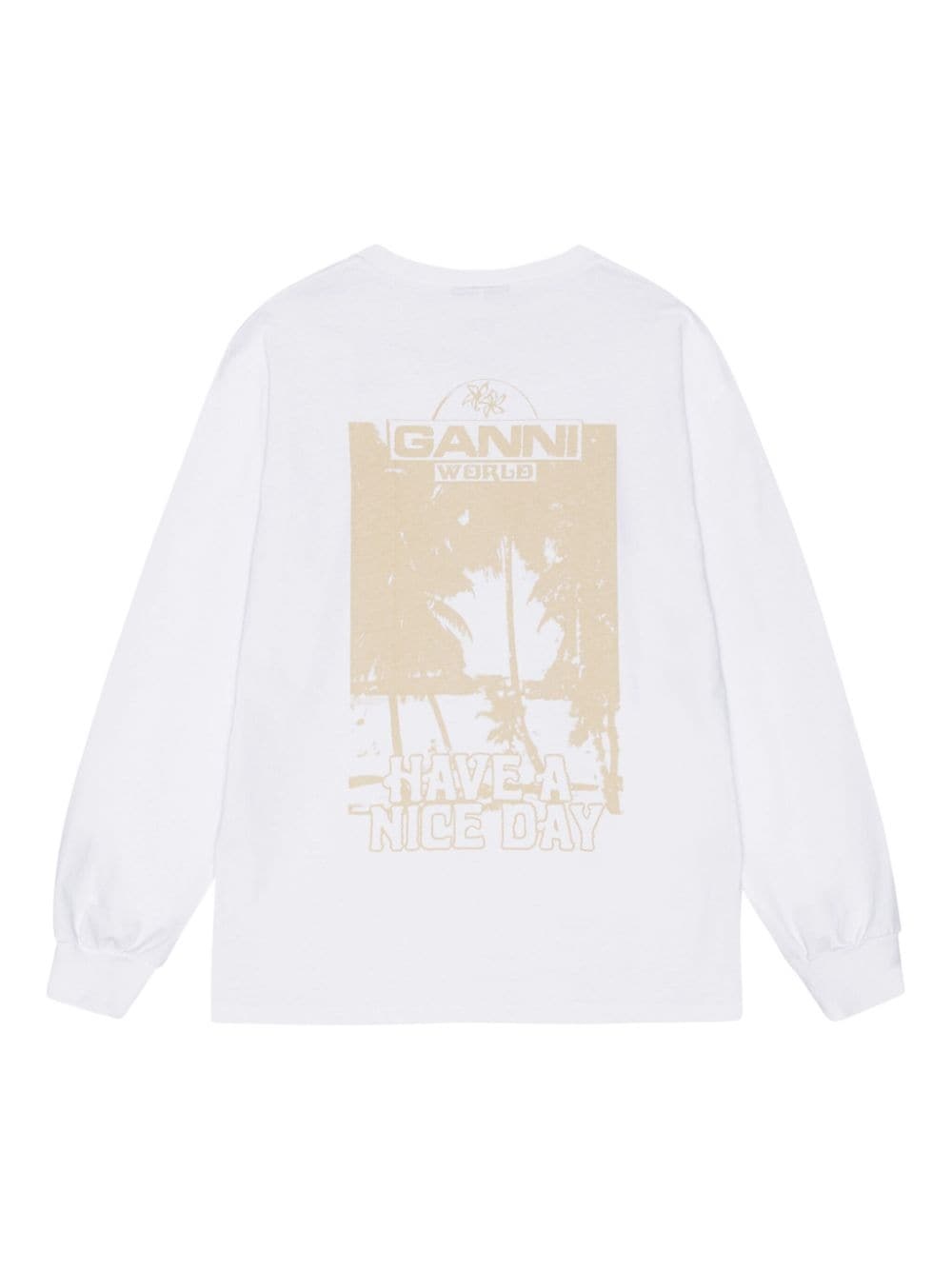 logo-print cotton sweatshirt - 6