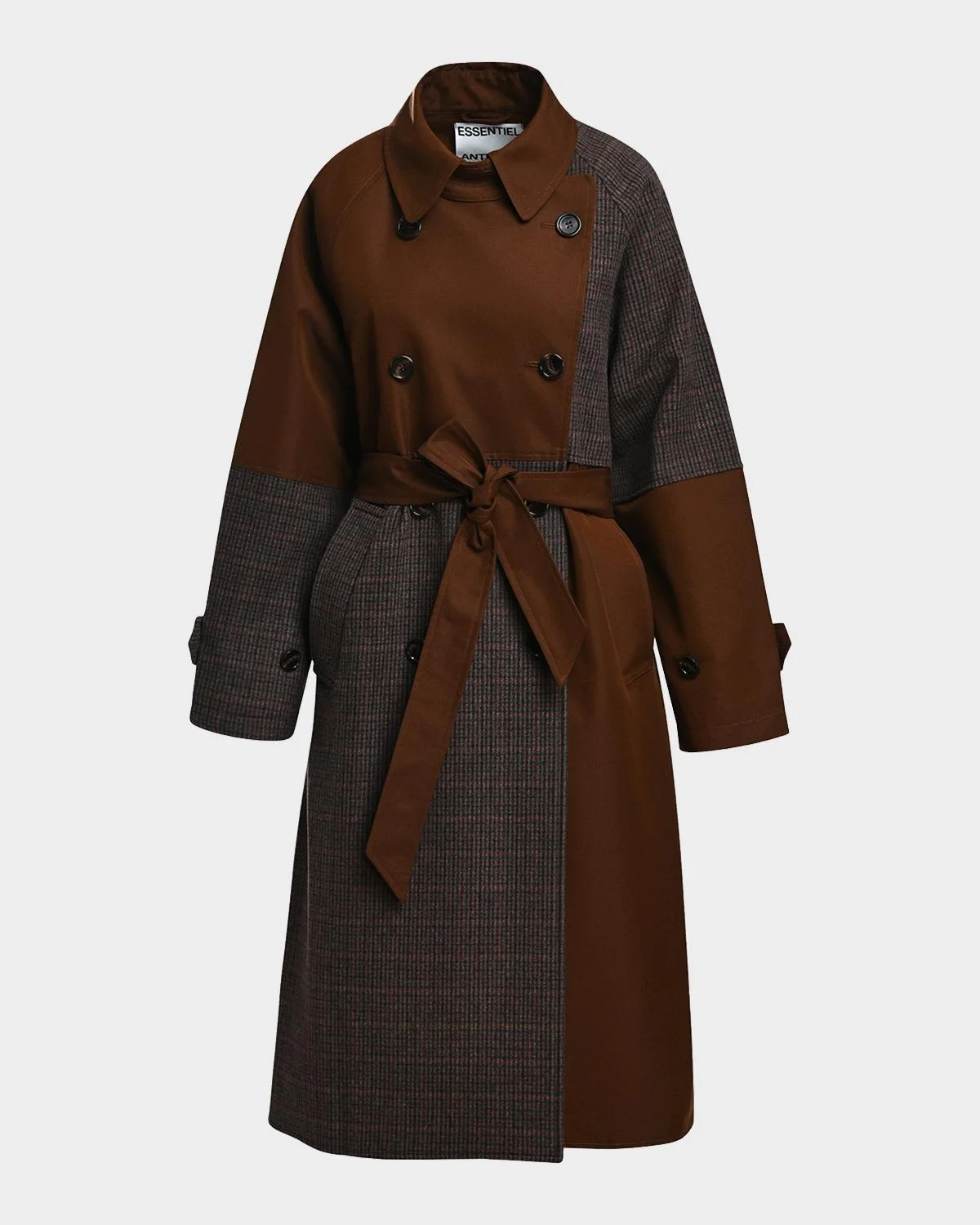 Kagu Patchwork Trench Coat - 1