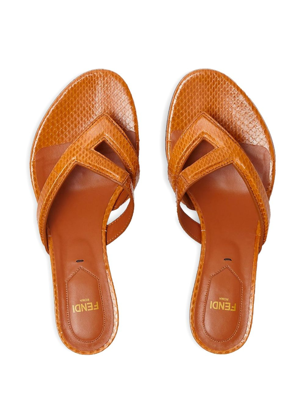 46mm Fling leather heeled sandals - 2