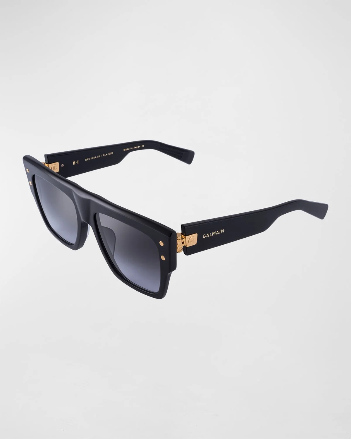 Logo Square Acetate & Titanium Sunglasses - 1