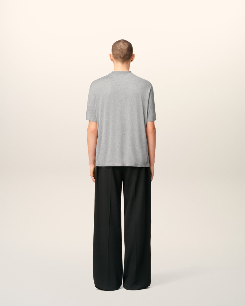 GREY COTTON SHORT SLEEVES T-SHIRT 5