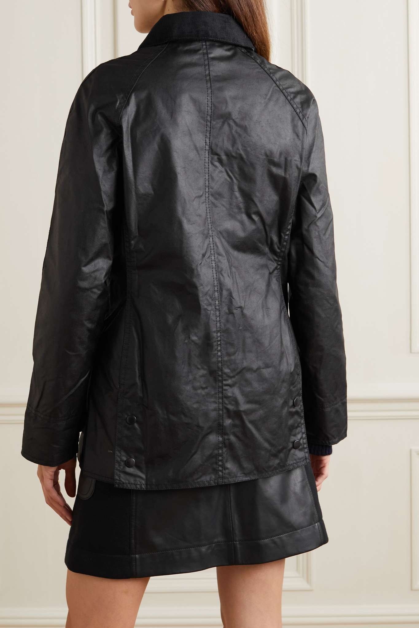 Beadnell corduroy-trimmed waxed-cotton jacket - 4
