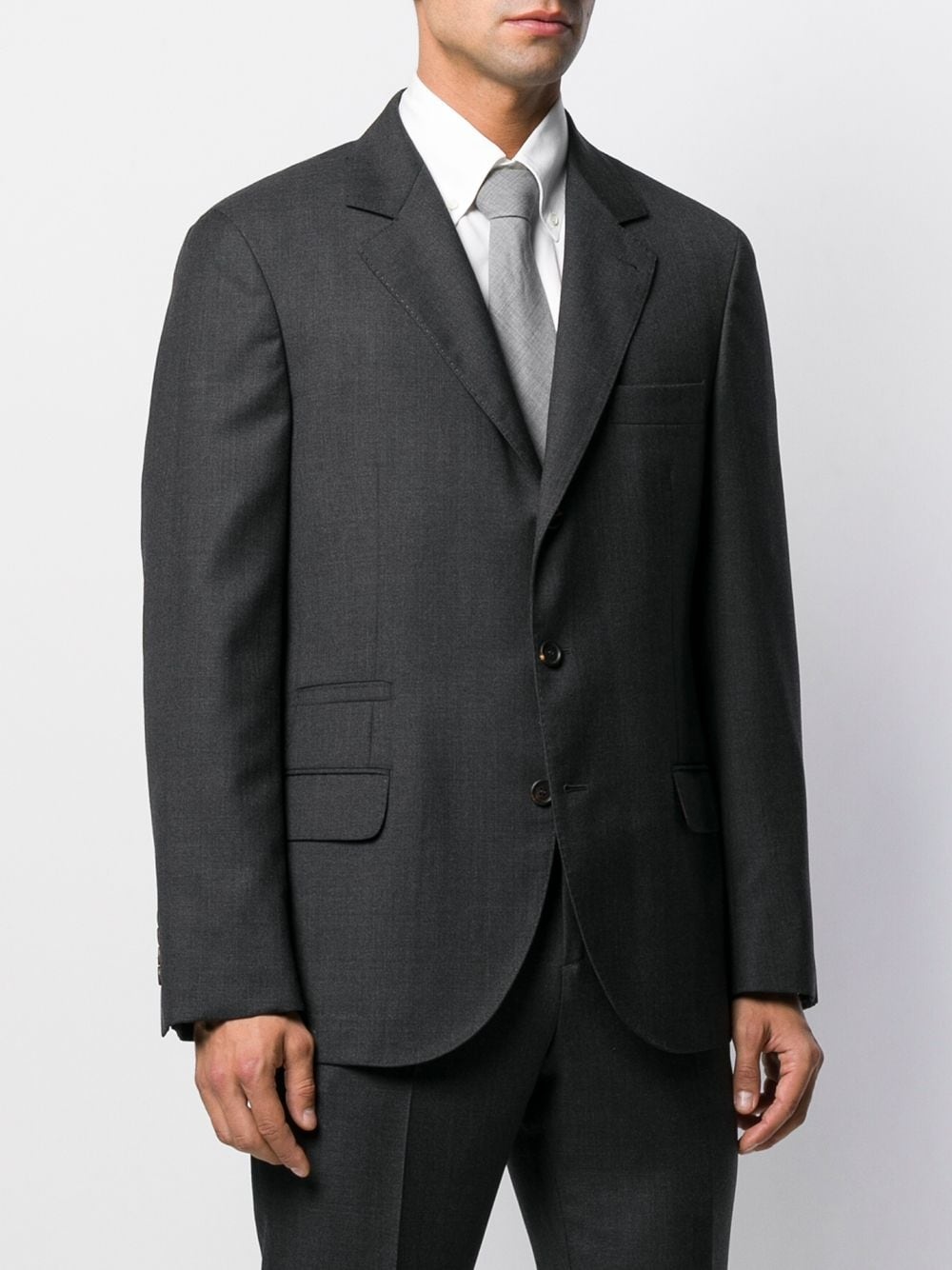 micro-check suit jacket - 3