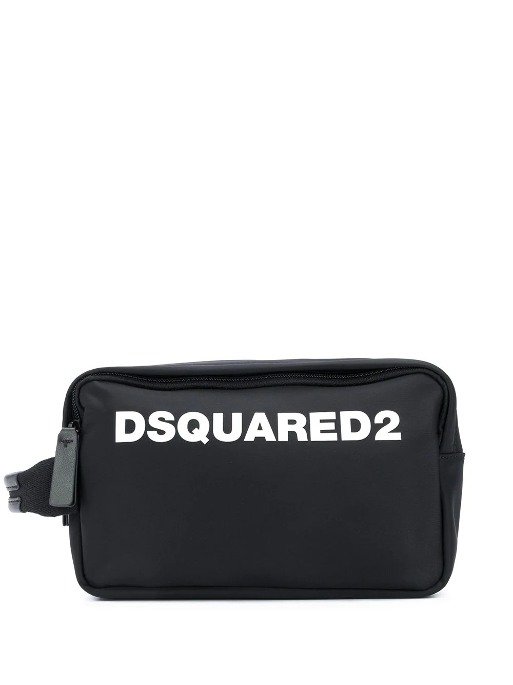 logo print wash bag - 1