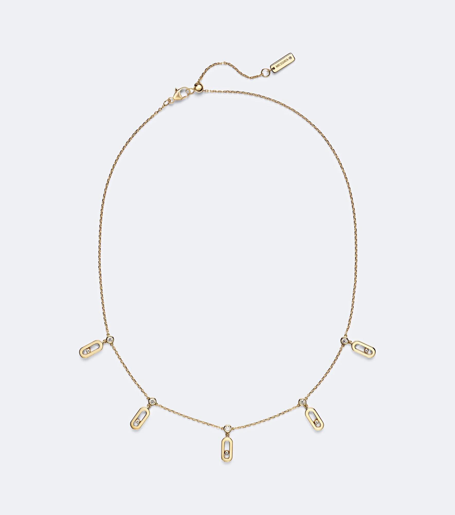 Move Uno 18kt gold choker with diamonds - 1