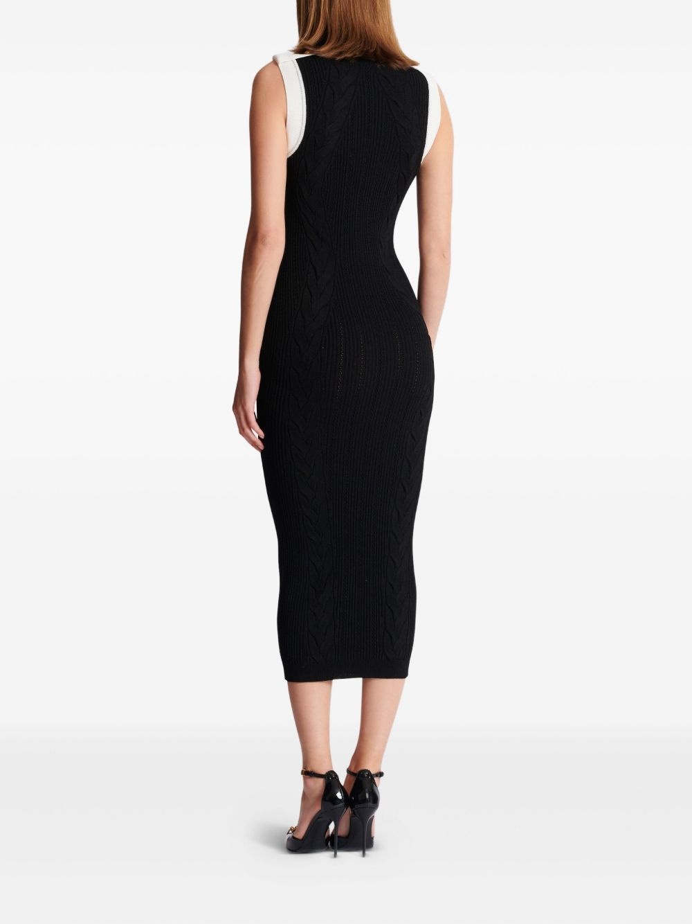 two-tone midi dress - 4