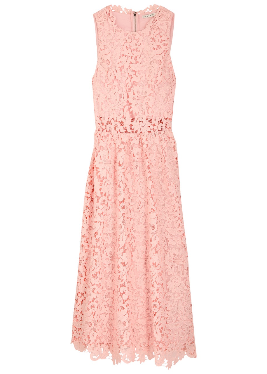Alice + Olivia Babette Guipure-lace Midi Dress - 1