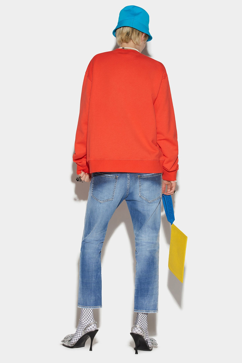 DSQUARED2 LIGHT CLEAN WASH COOL GIRL CROPPED JEANS outlook