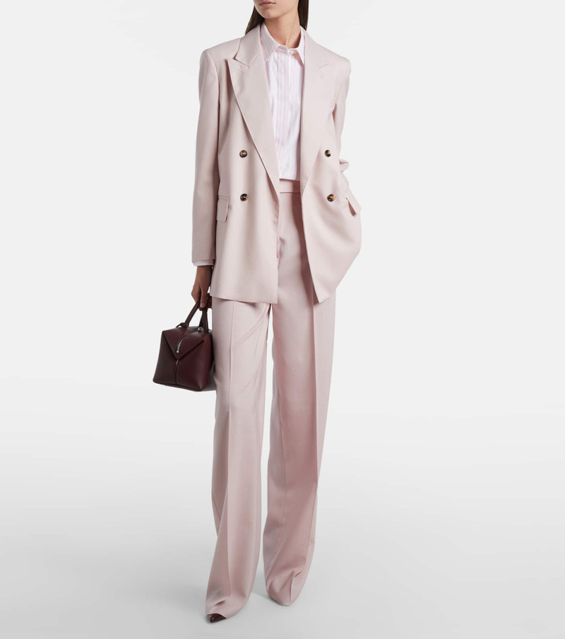 Max Mara Girone wool, mohair, and silk wide-leg pants outlook