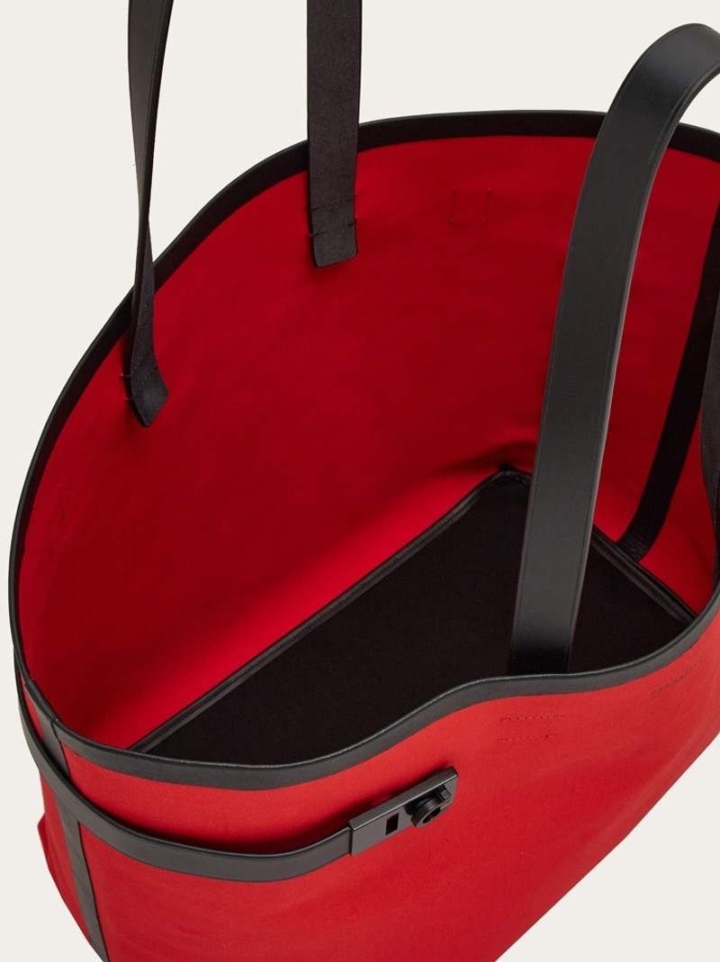 TOTE BAG WITH GANCINI BUCKLES (L) 6