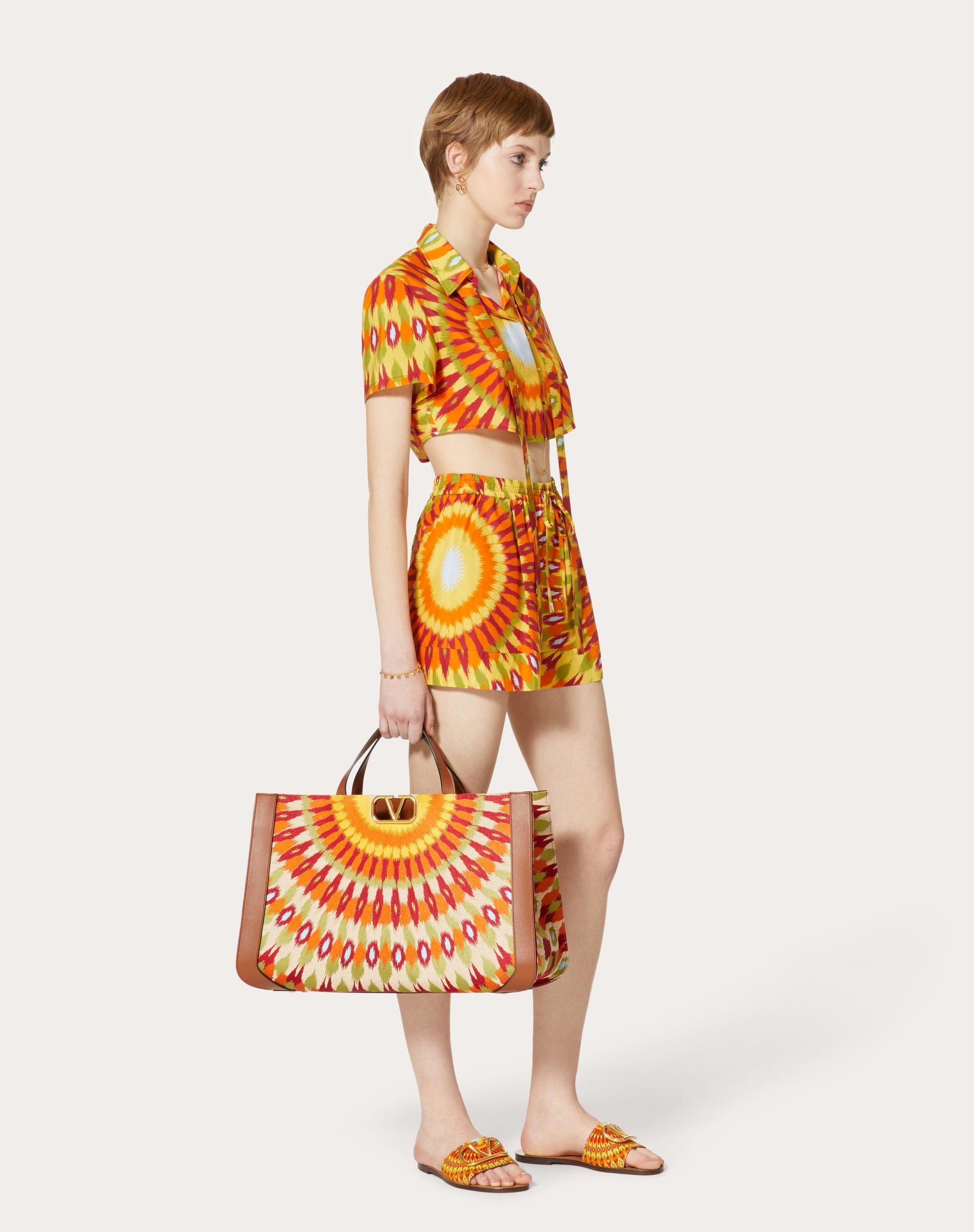 ROUND RAIN PRINT POPELINE SHORTS - 2
