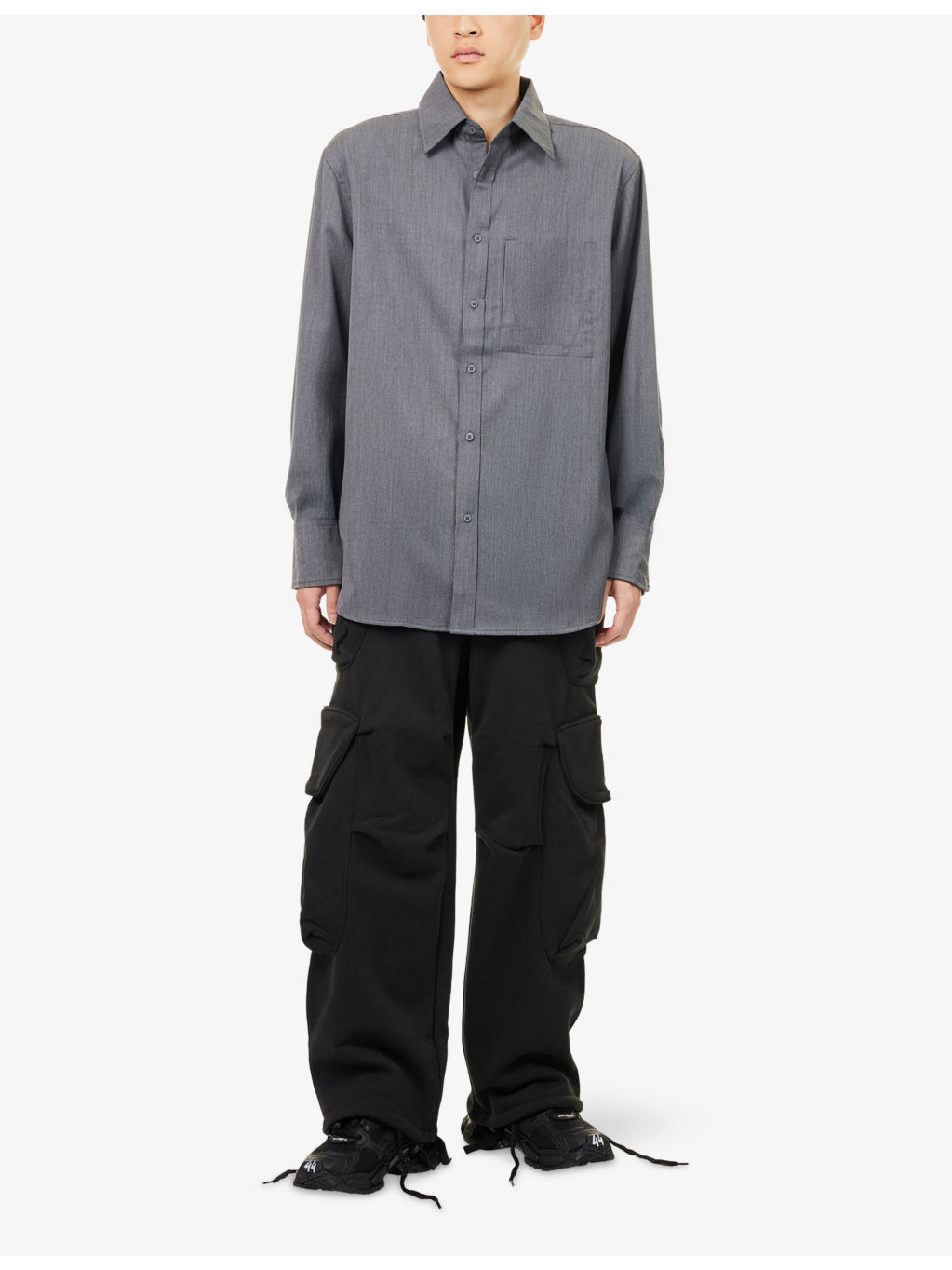 Classic Long-Sleeve Wool Shirt - 2