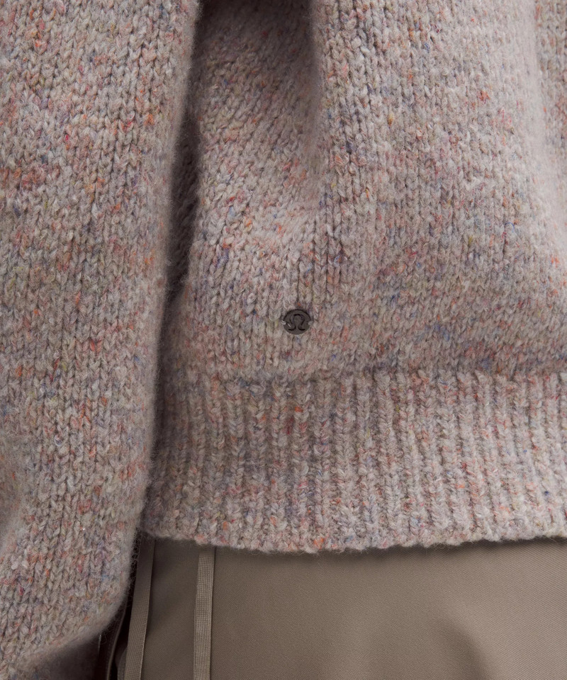 Wool-Blend Button-Up Cardigan 5