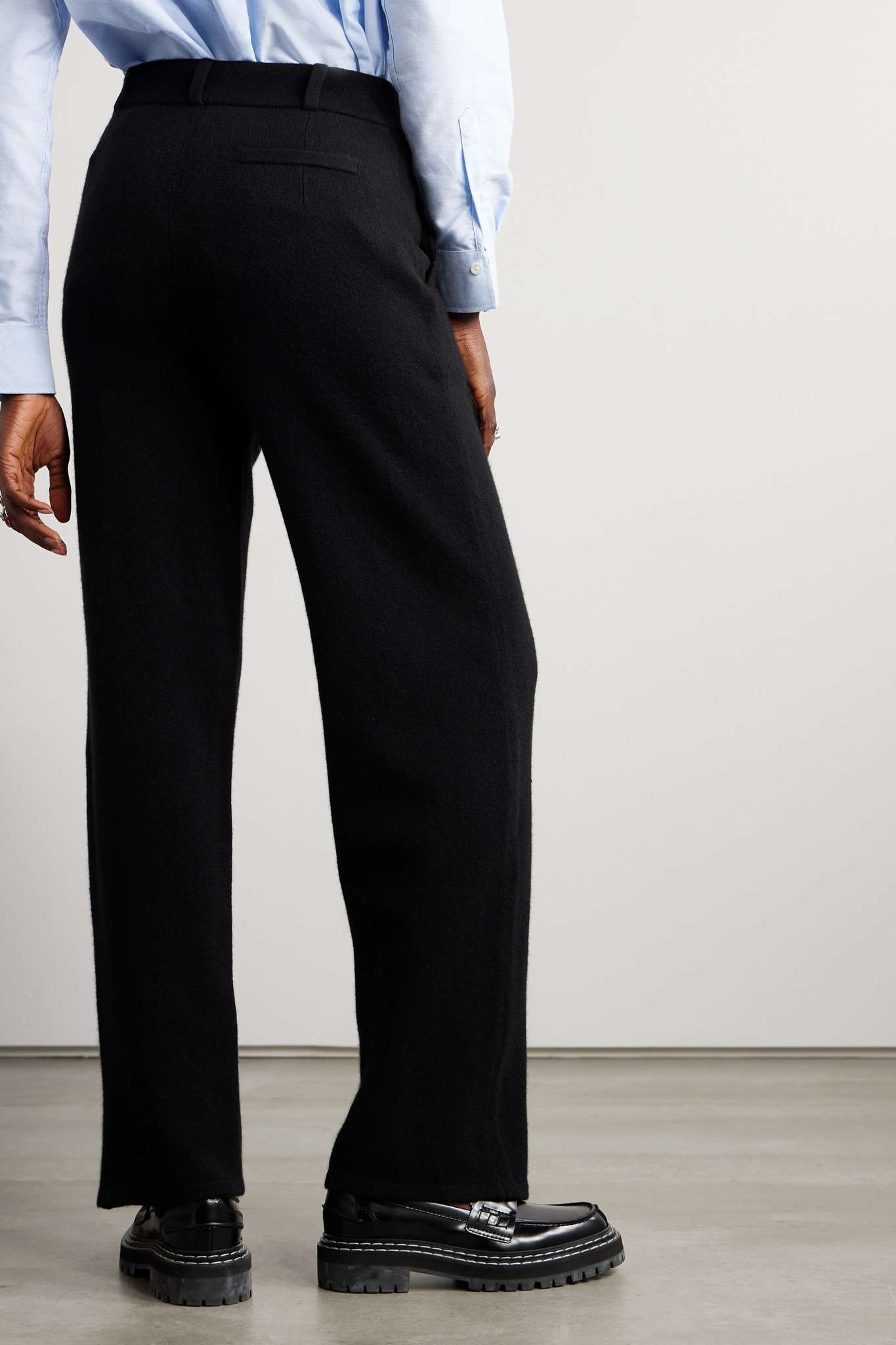 Cashmere straight-leg pants - 4