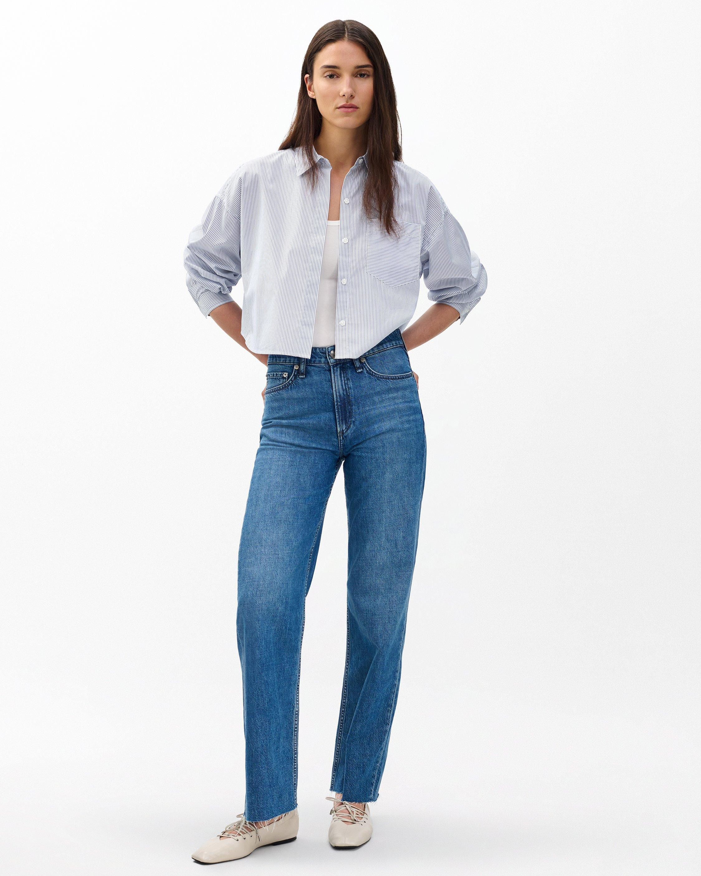 Marin Cropped Striped Shirt - 3