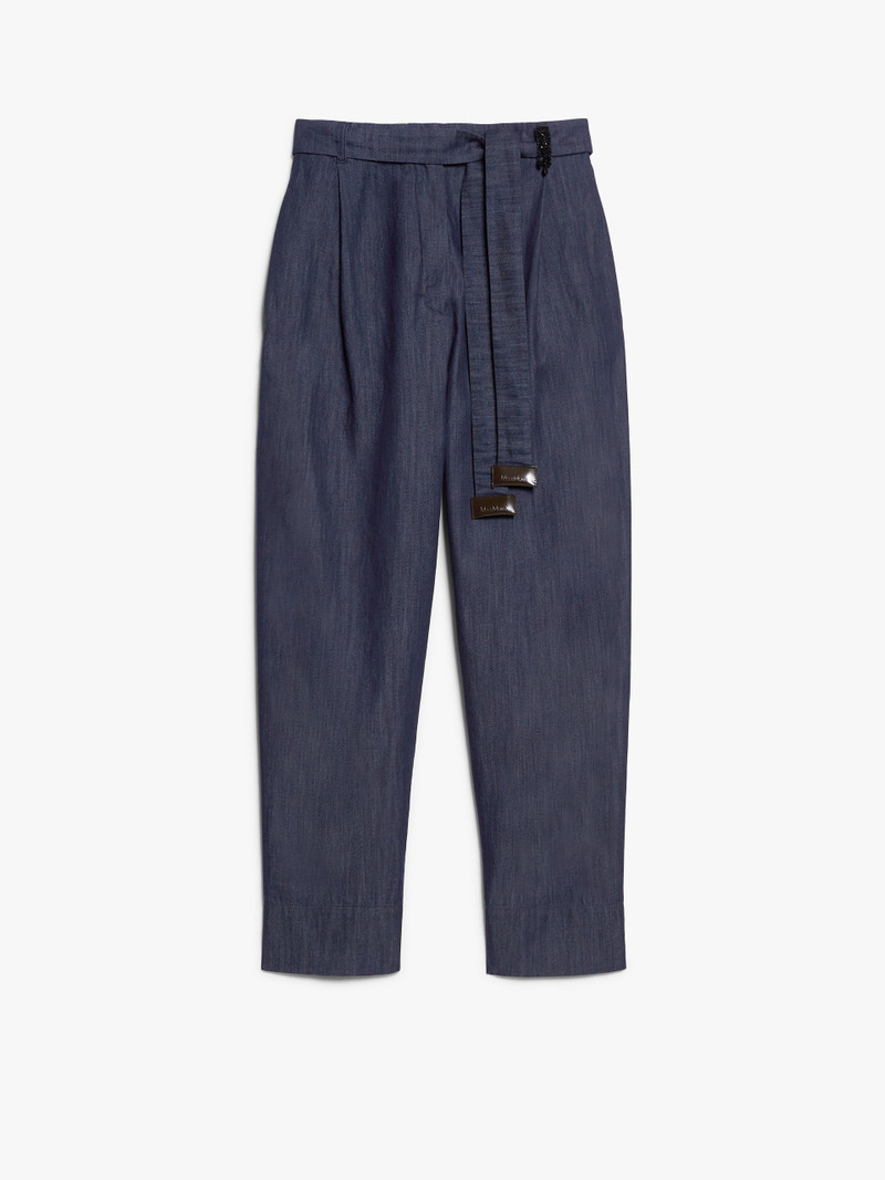 AMOUR Lightweight denim trousers 1