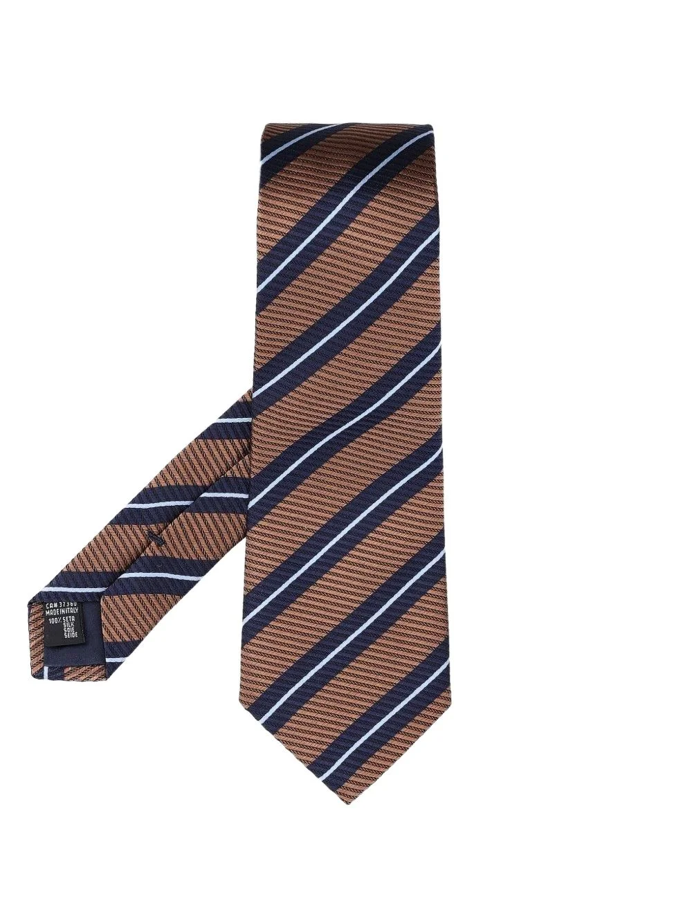 striped silk tie - 1