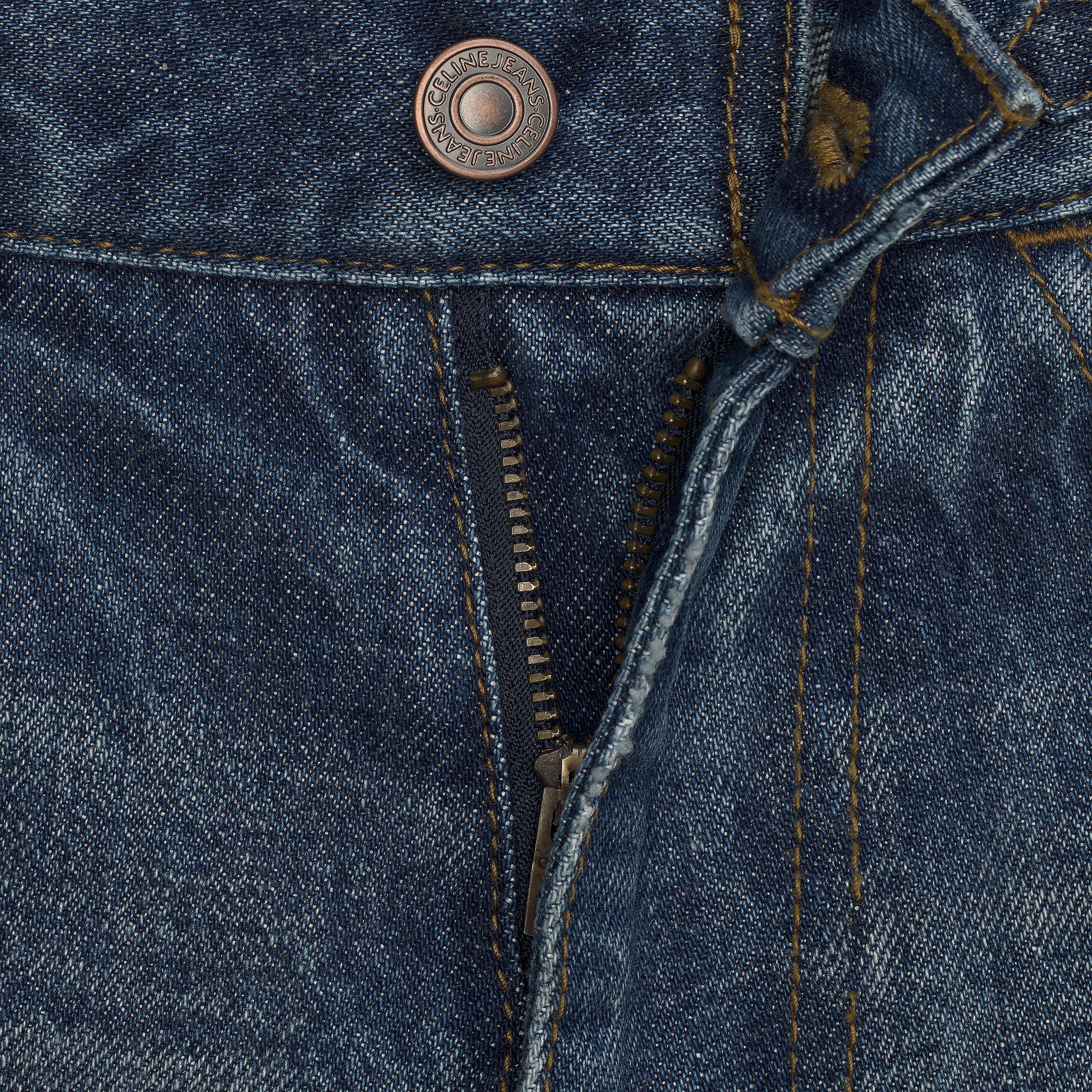 DYLAN STRAIGHT-CUT JEANS IN TANGERINE SKY DENIM - 4