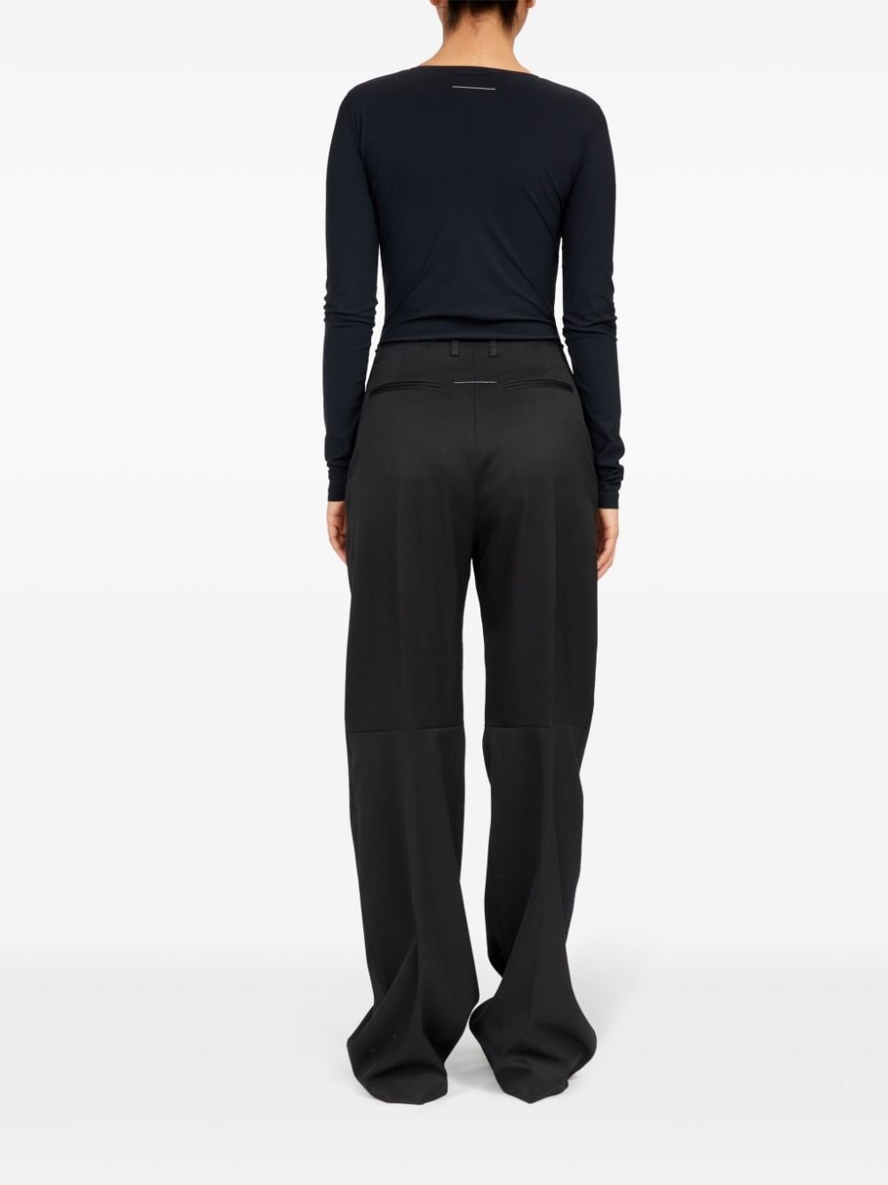 raw-cut straight-leg trousers - 4