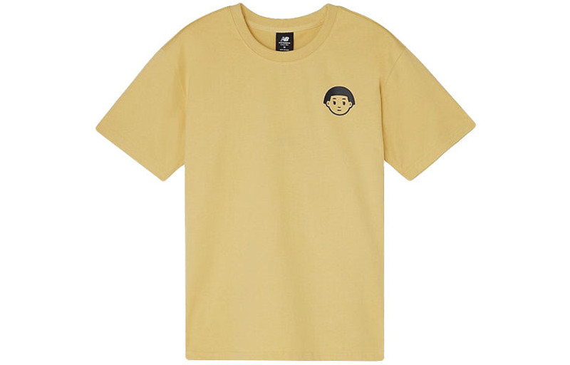 New Balance (WMNS) New Balance x Noritake Crossover Funny Pattern Round Neck Short Sleeve Yellow AWT02379-YL outlook