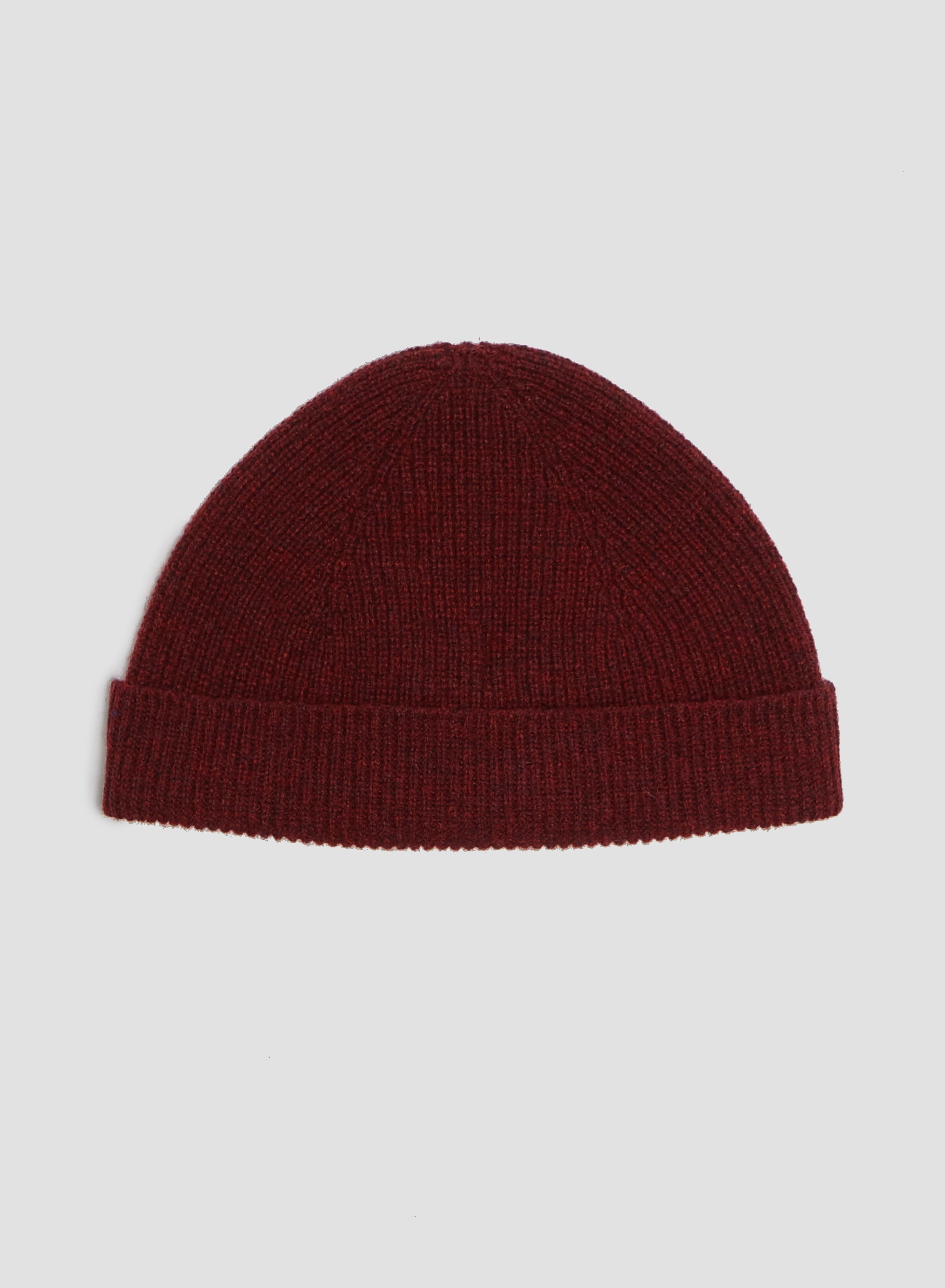 Lambswool Beanie in Red Velvet - 3