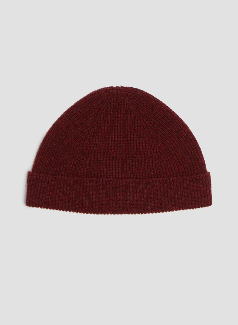 Lambswool Beanie in Red Velvet 3