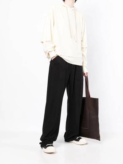 Rick Owens DRKSHDW drawstring-fastening loose-fit trousers outlook