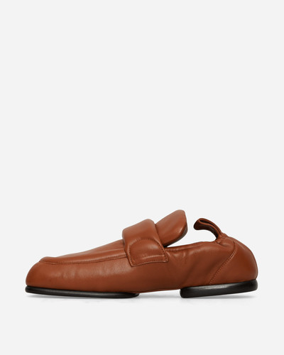 Dries Van Noten Padded Leather Loafers Tan outlook