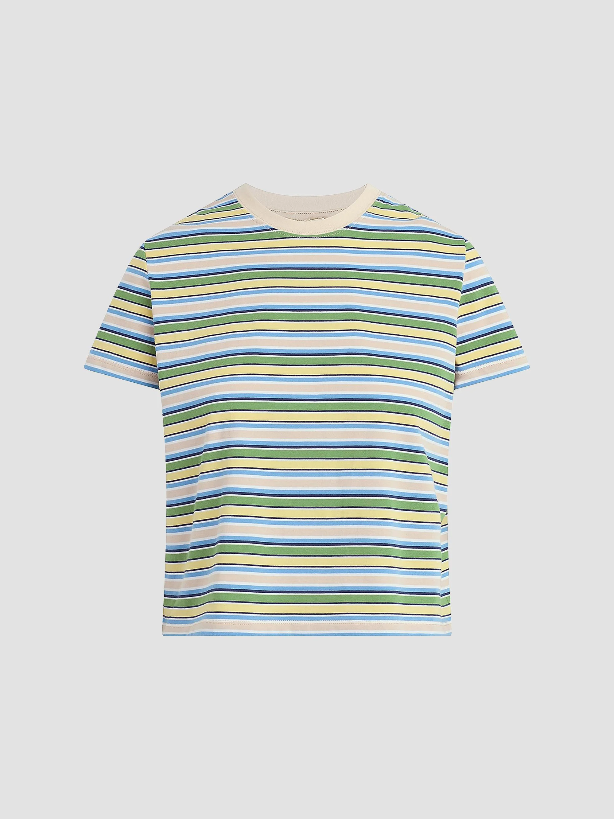 Women's The Easy Striped T-Shirt - Citrus Multi Stripe - 1