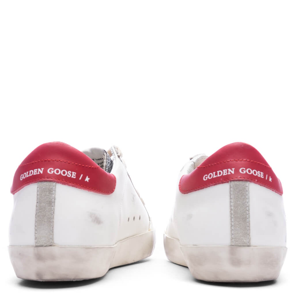 WOMEN'S SUPER-STAR PENSTAR - WHITE/SILVER/RED - 4