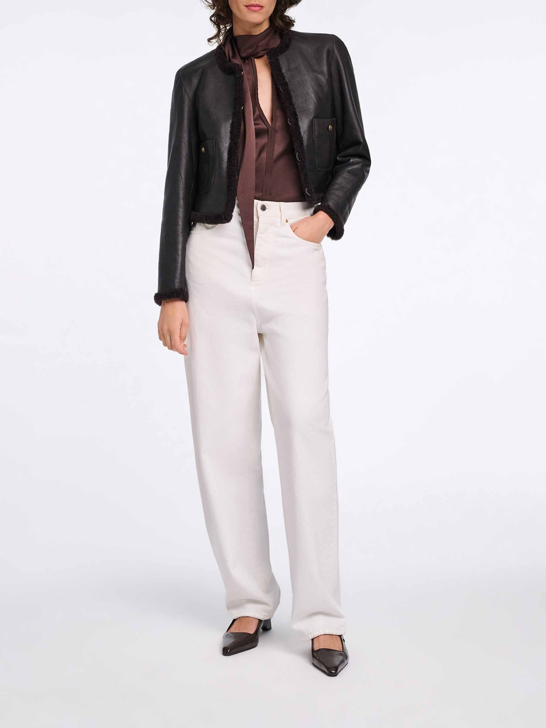 REVERSIBLE LEATHER JACKET - 3