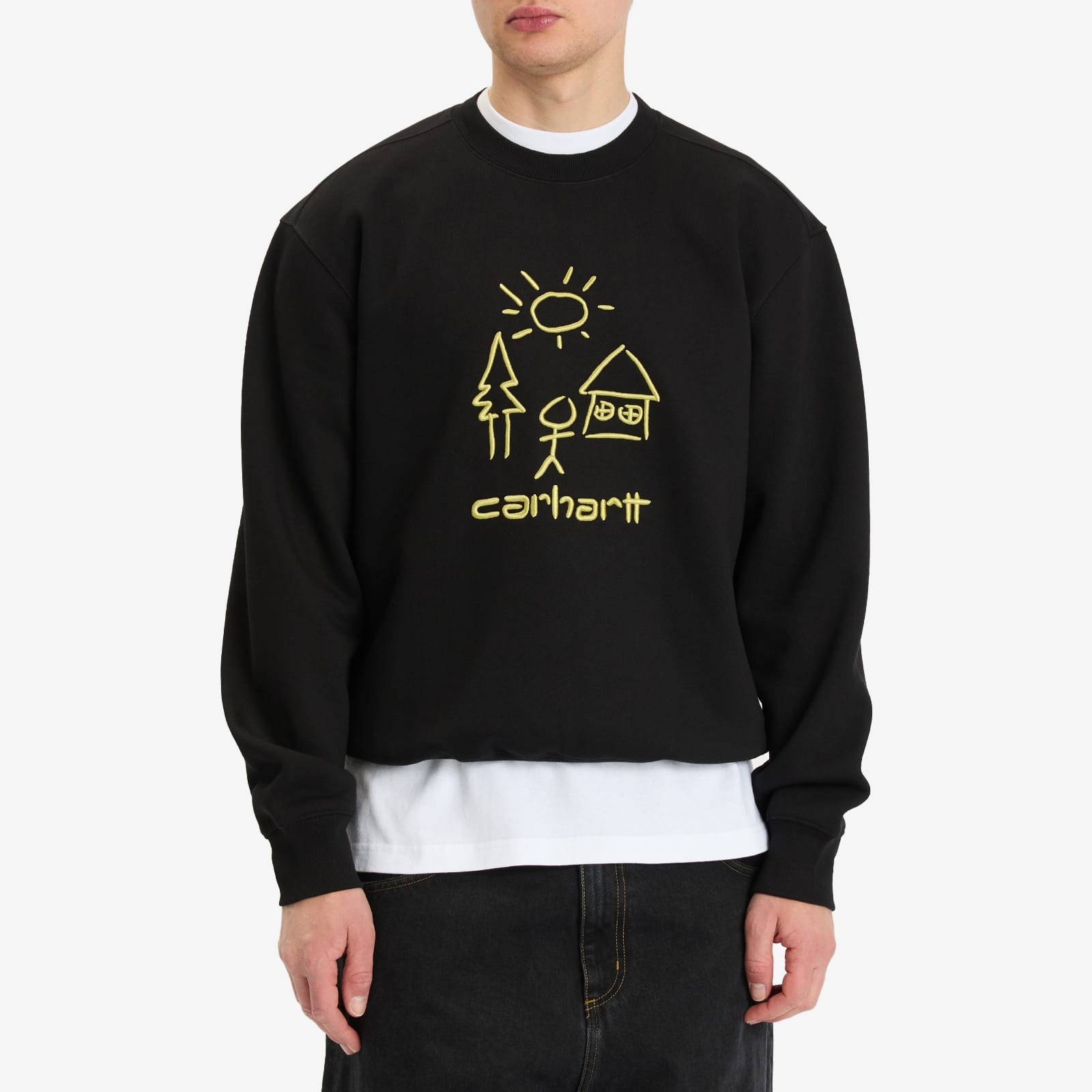 CARHARTT WIP MASTERPIECE SWEATSHIRT スウェットシャツ Carhartt WIP Masterpiece Sweatshirt, Ash Heather / Wolfsbane