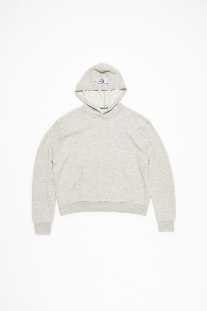 Acne Studios Cashmere hoodie - Light Grey Melange outlook