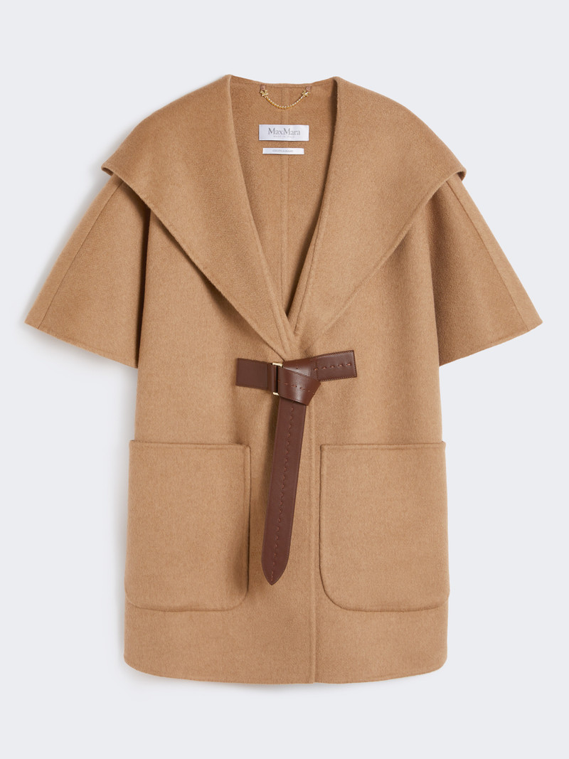 NEWDORICO Camel-hair cape 1