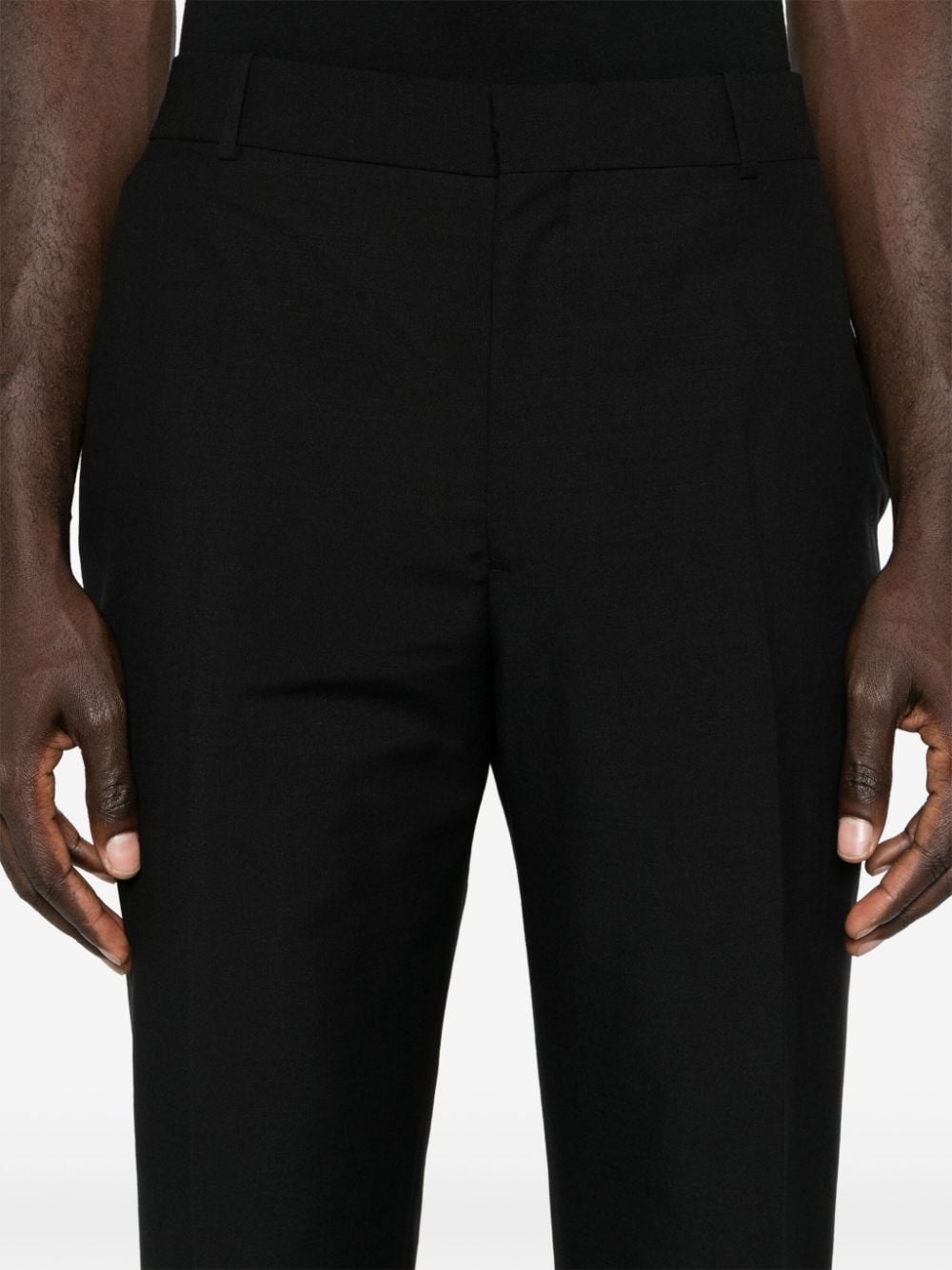 pressed-crease tailored trousers - 5