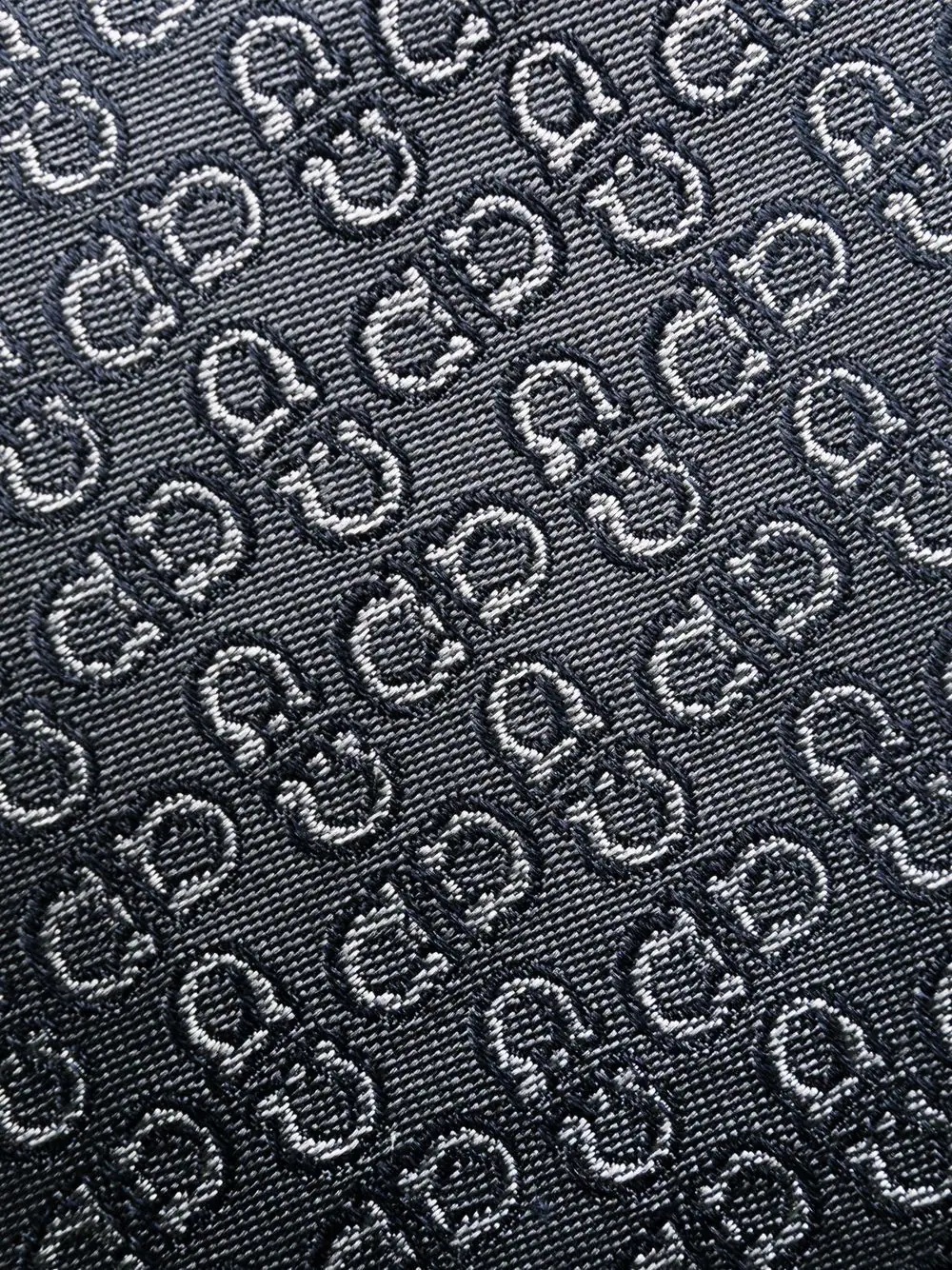 monogram print tie - 2