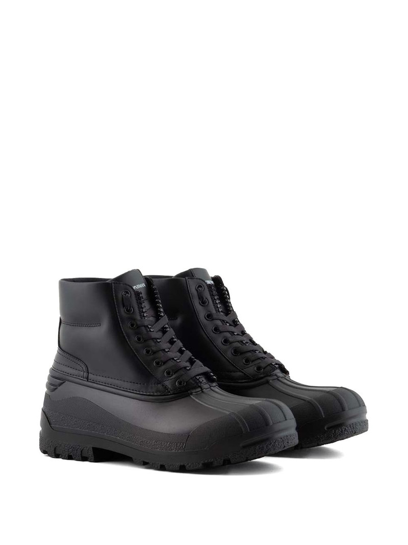 EMPORIO ARMANI lace-up boots outlook