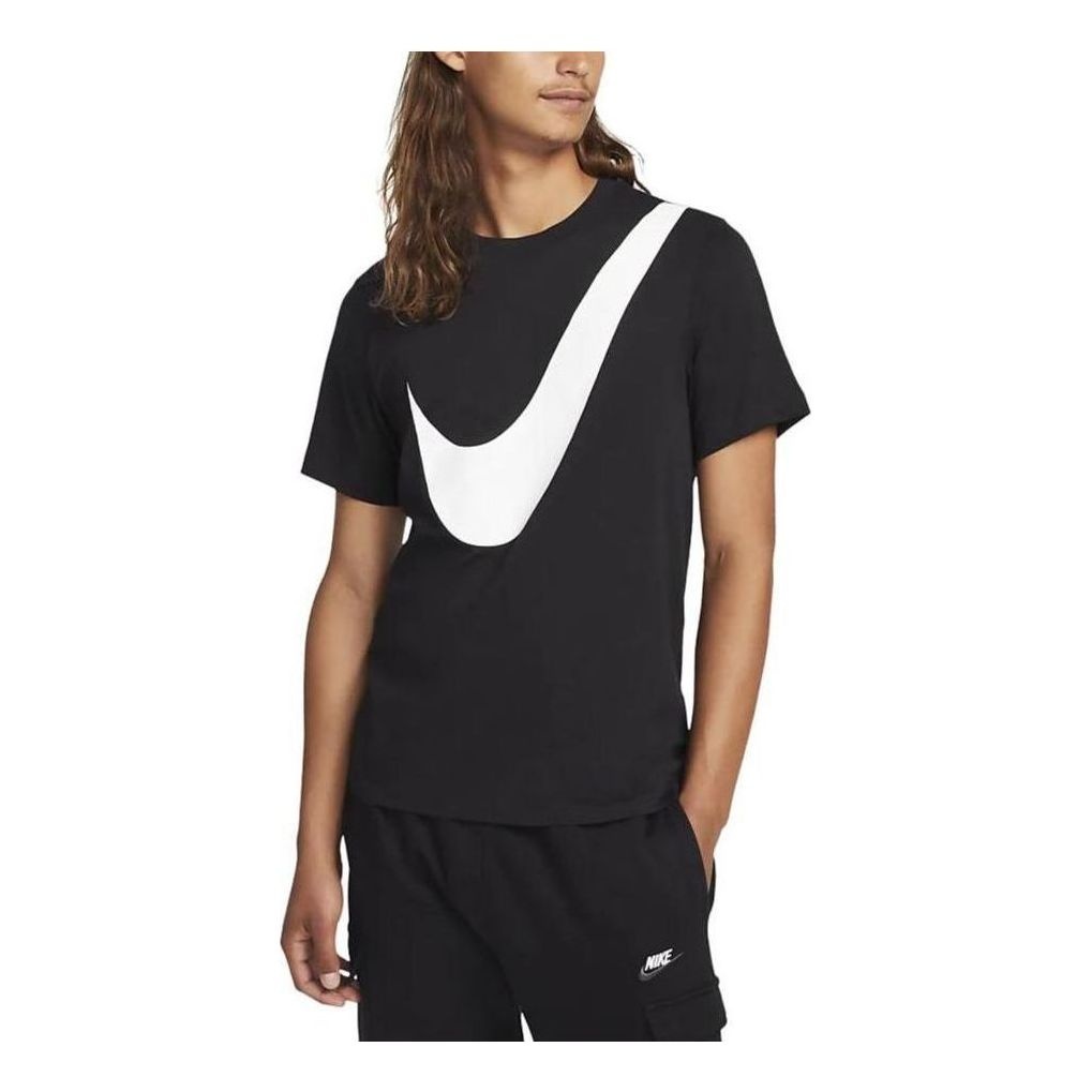 Nike HBR Swoosh T-Shirt 'Black White' DX1017-010 - 1