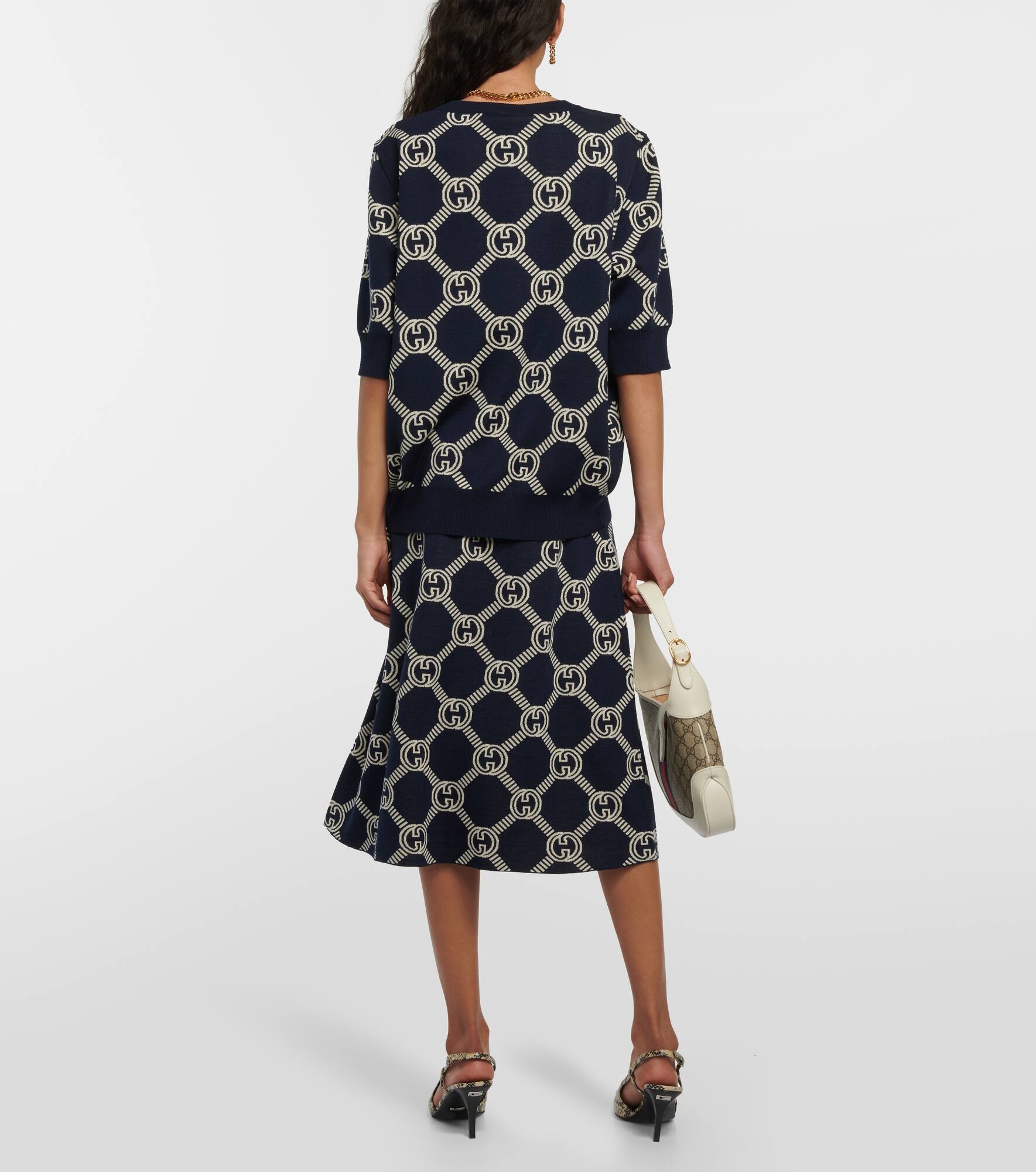 GG jacquard knitted top - 3