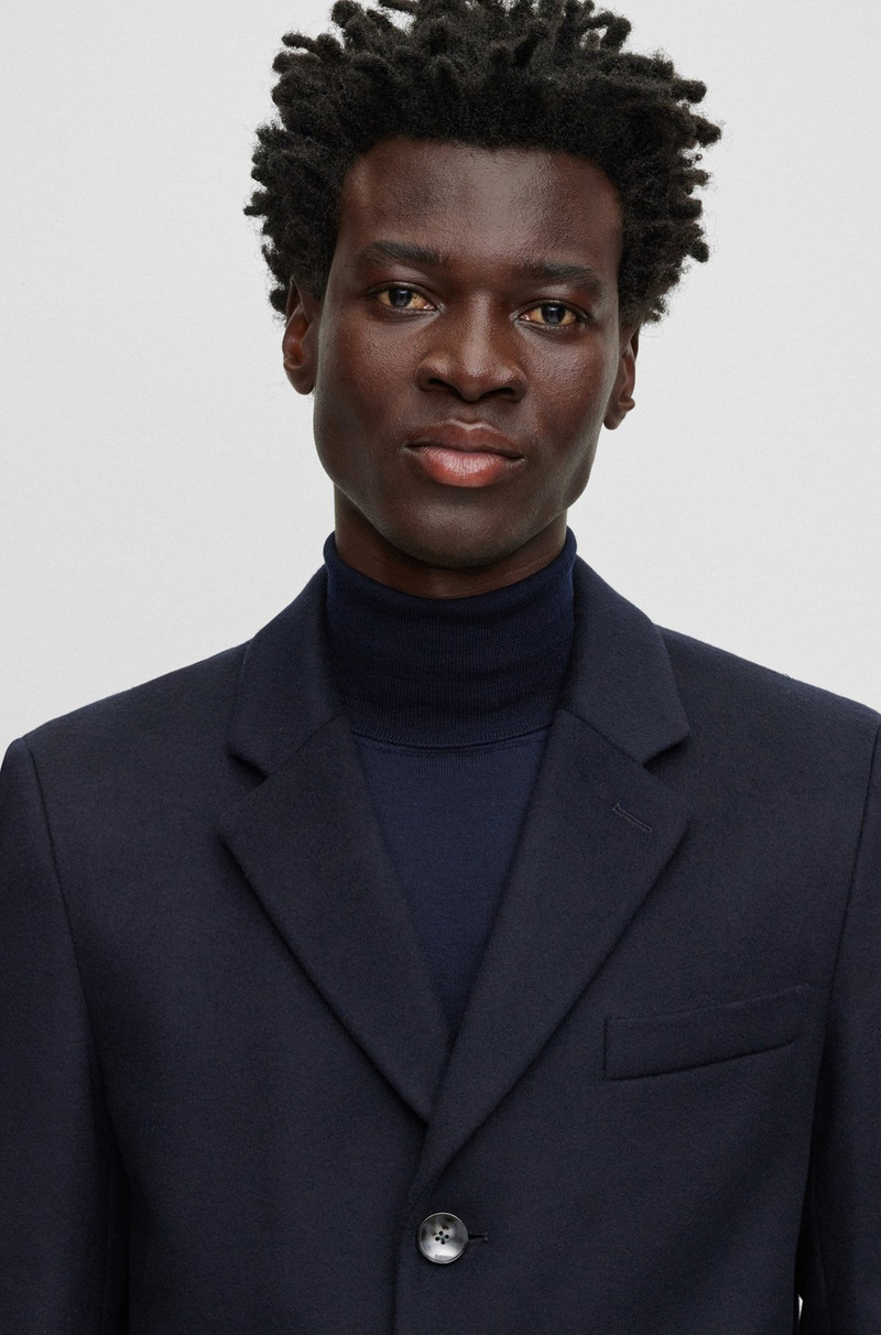 SLIM-FIT COAT IN VIRGIN WOOL AND CASHMERE 5